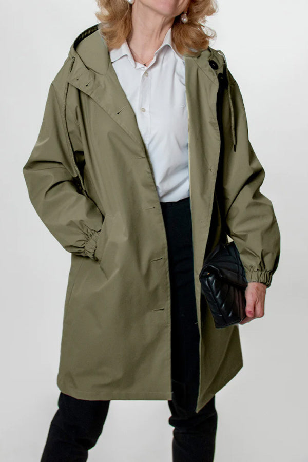 Moderne Trenchcoat Regenjas voor Dames